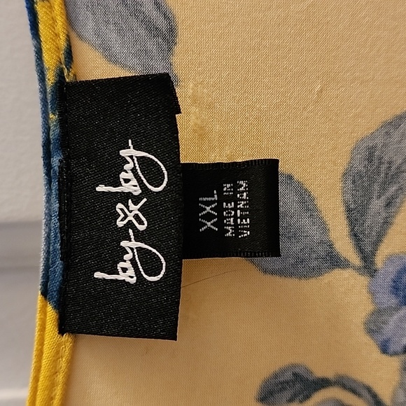 Bebe High Low Dress in Yellow and Blue Floral - Picture 5 of 8